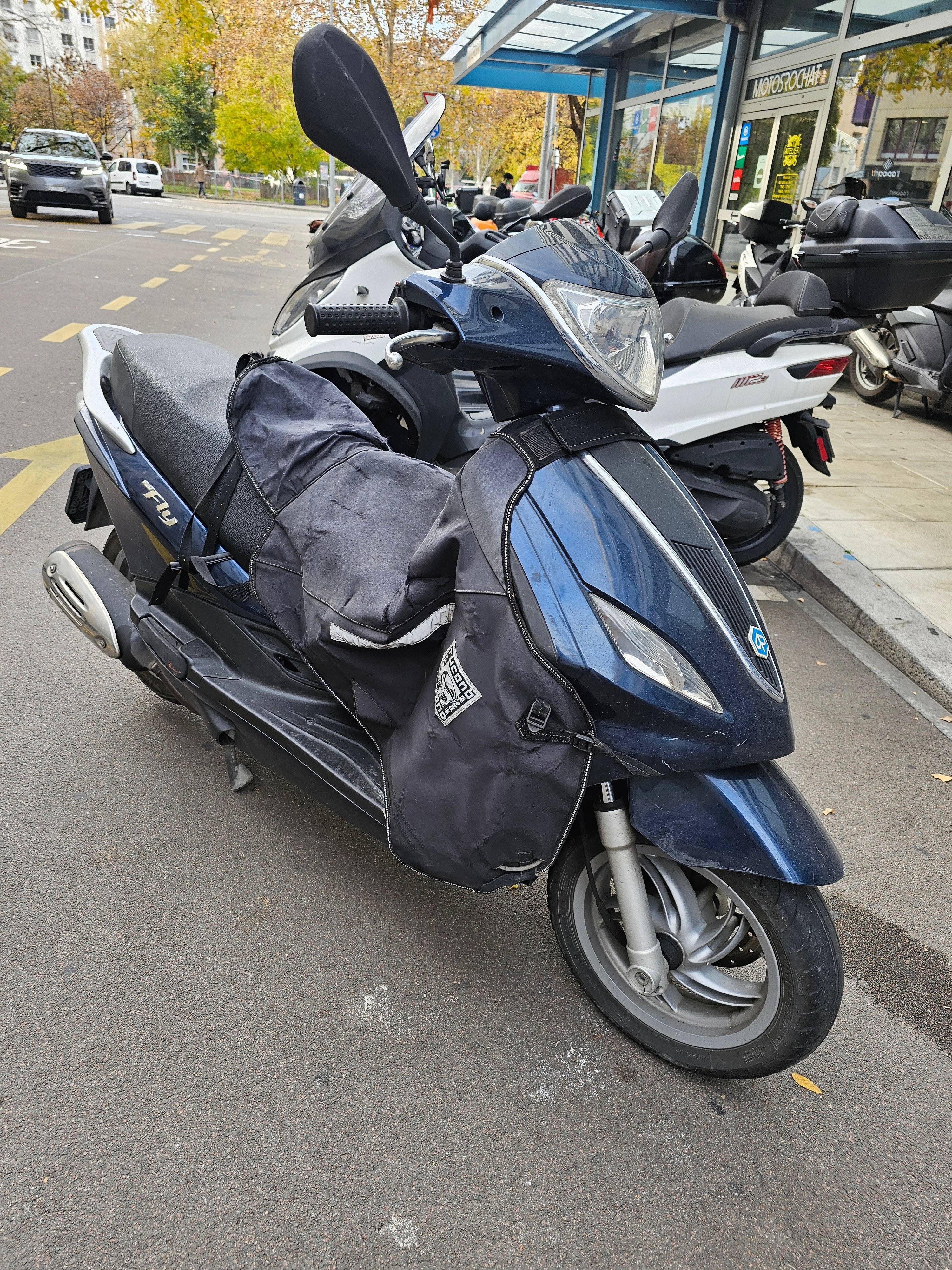 Windschutzscheibe Für Piaggio Fly 50/125 Ab 2012 – 680 Mm Hoch, Inkl. Montageset
