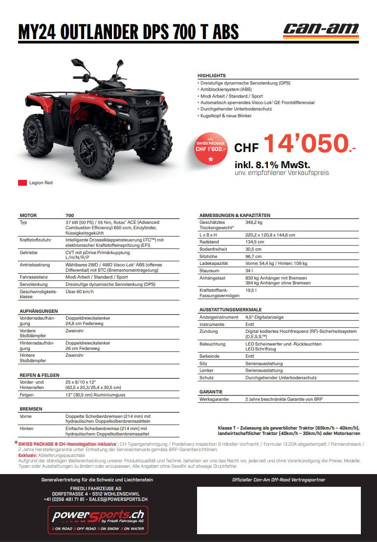 CAN-AM Outlander 700 DPS ABS T-image-10