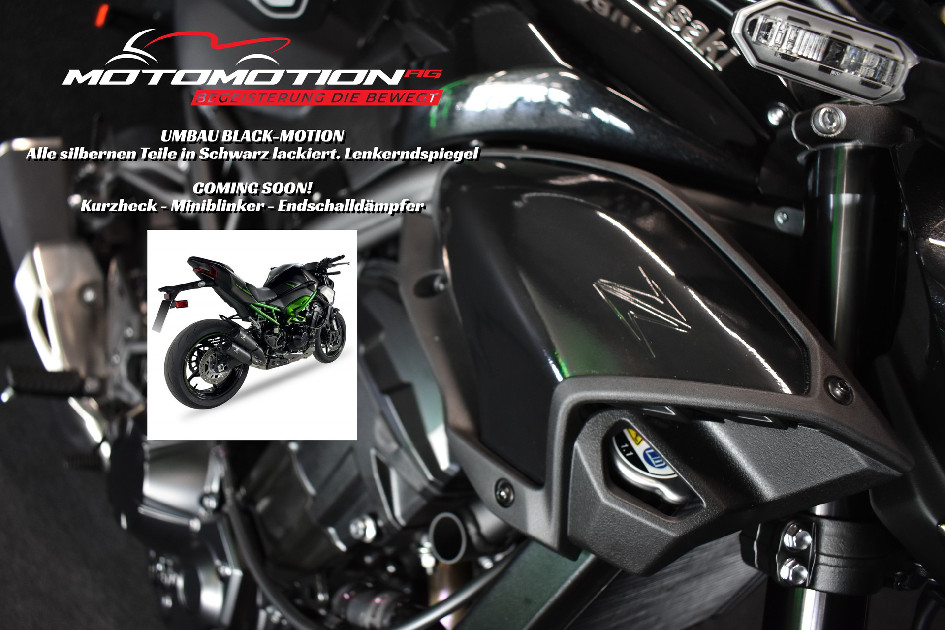 KAWASAKI Z 900 (35kW) BLACK - MOTION