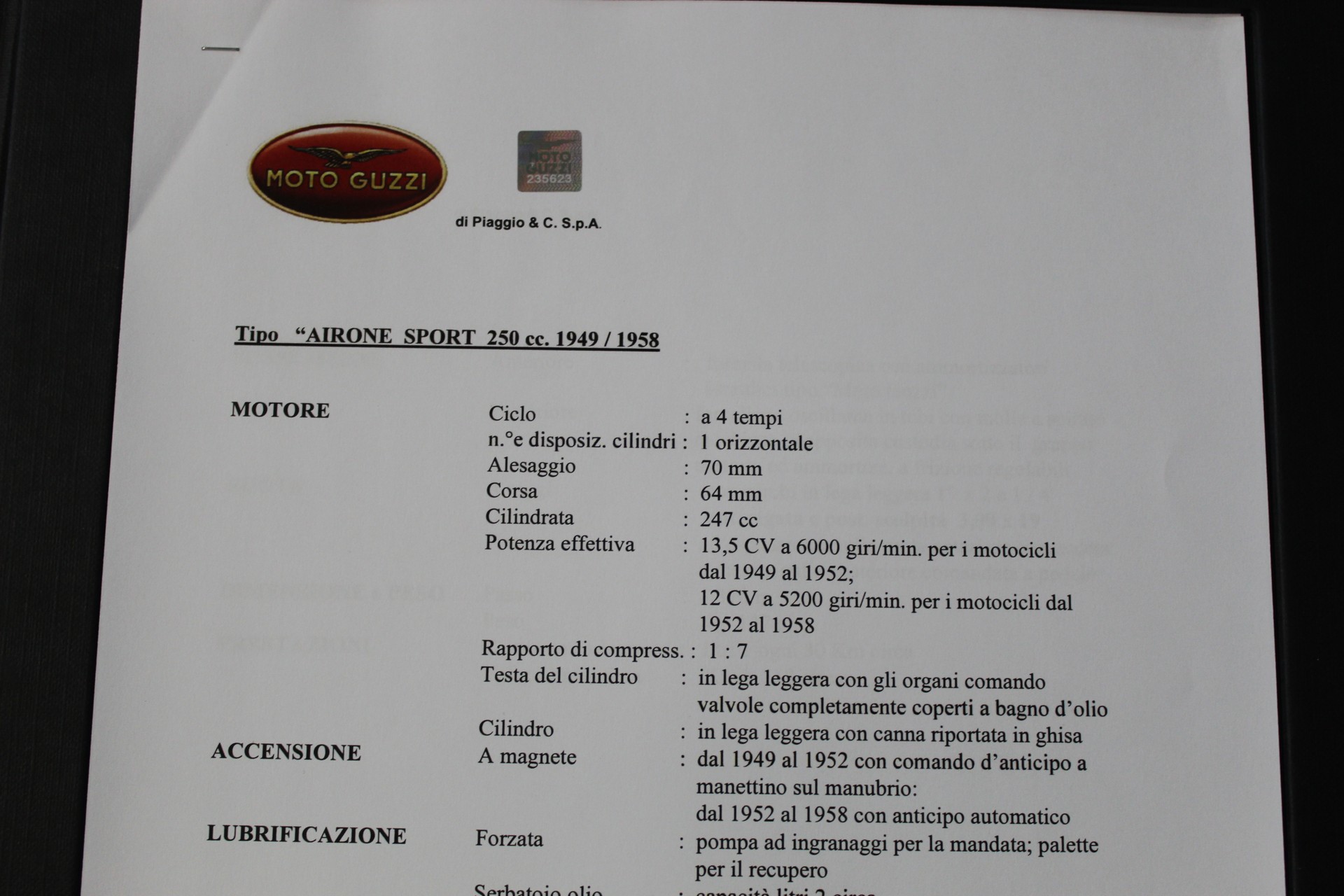 MOTO GUZZI AIRONE 250  Original zustand-image-8