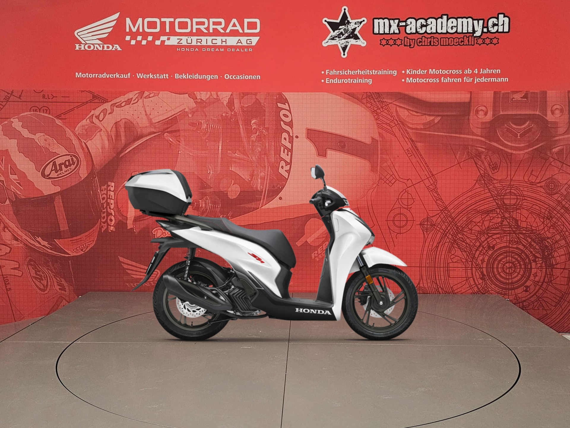 HONDA SH 125 + *Matte Pearl Cool White*