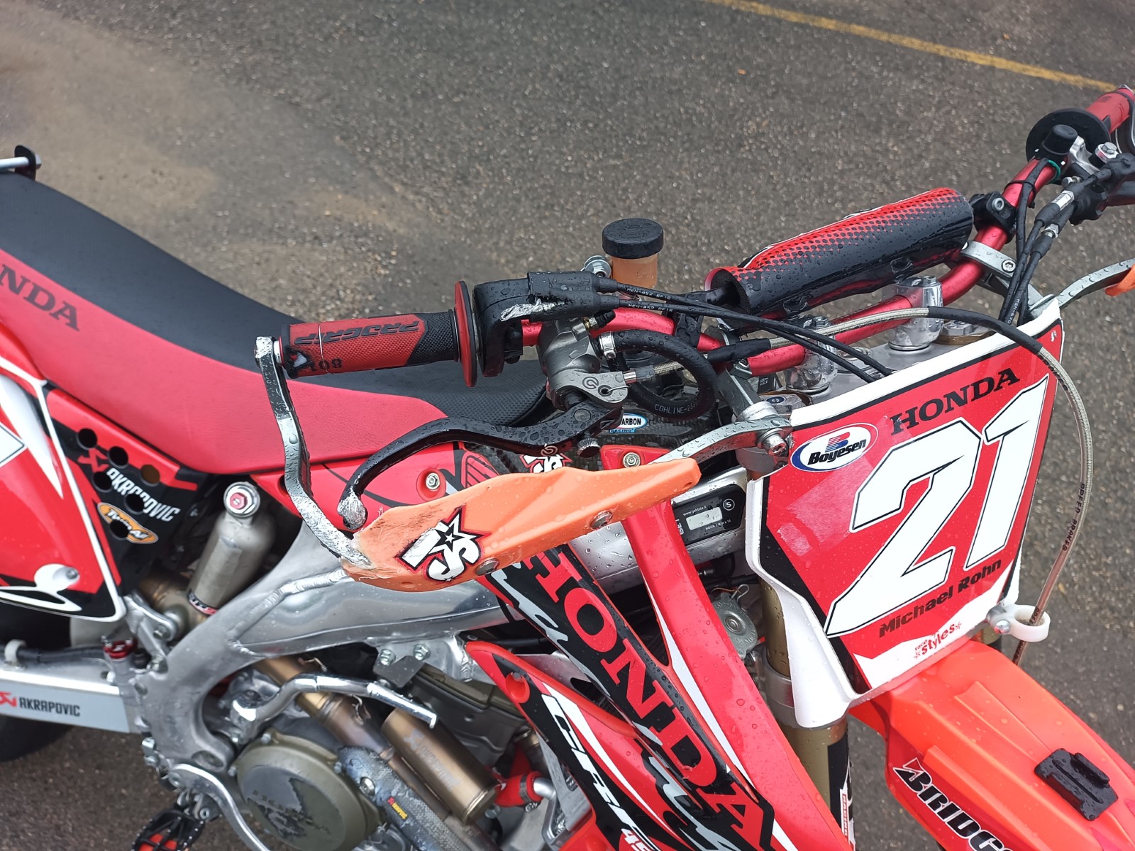 HONDA Honda CRF450R7 Supermoto pour la piste UNIQUEMENT avec 13.20