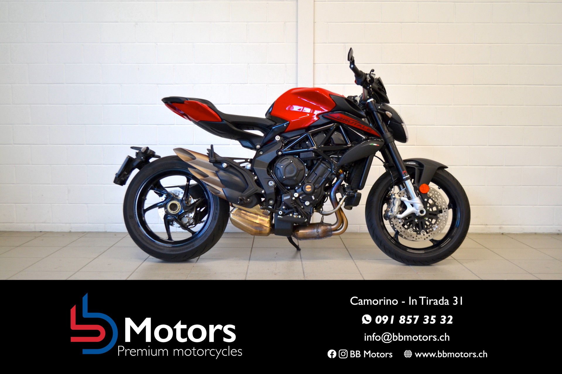 MV AGUSTA B3 Brutale 800 Rosso