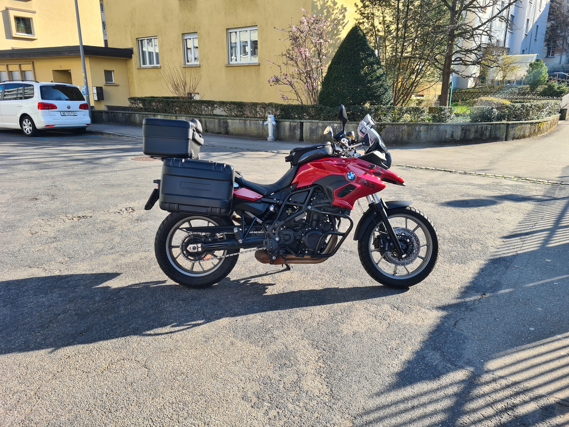 BMW F 700 GS mit Tieferlegung