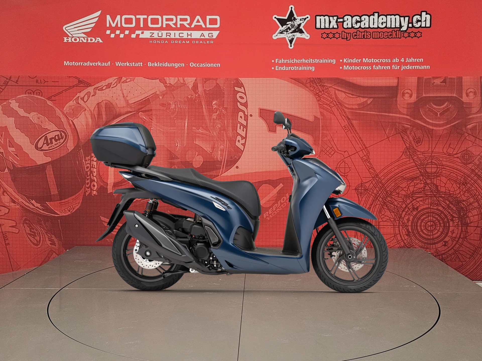 HONDA SH 350 AS Sporty *Mat Jeans Blue Metal*