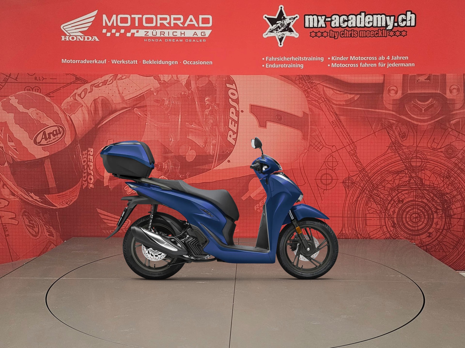 HONDA SH 125 + *Matte Pearl Pacific Blue*