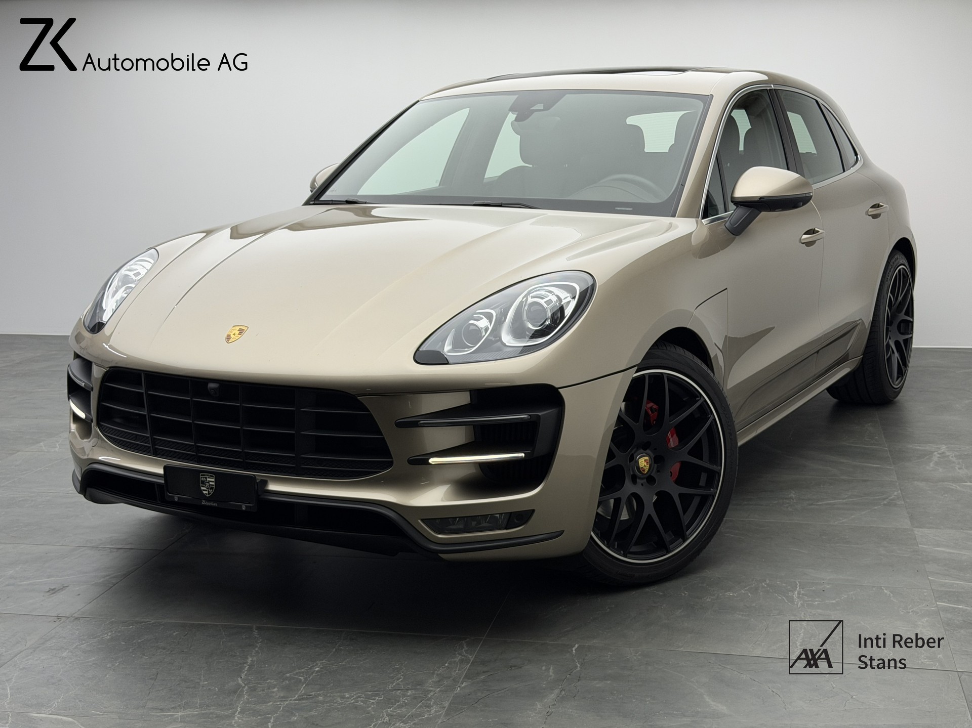 PORSCHE Macan Turbo V6 400PS Palladium Metallic PDK / 360° Kamera / BOSE Soundsystem / Panoramadach / Leder / KW-Gewindefahrwerk /