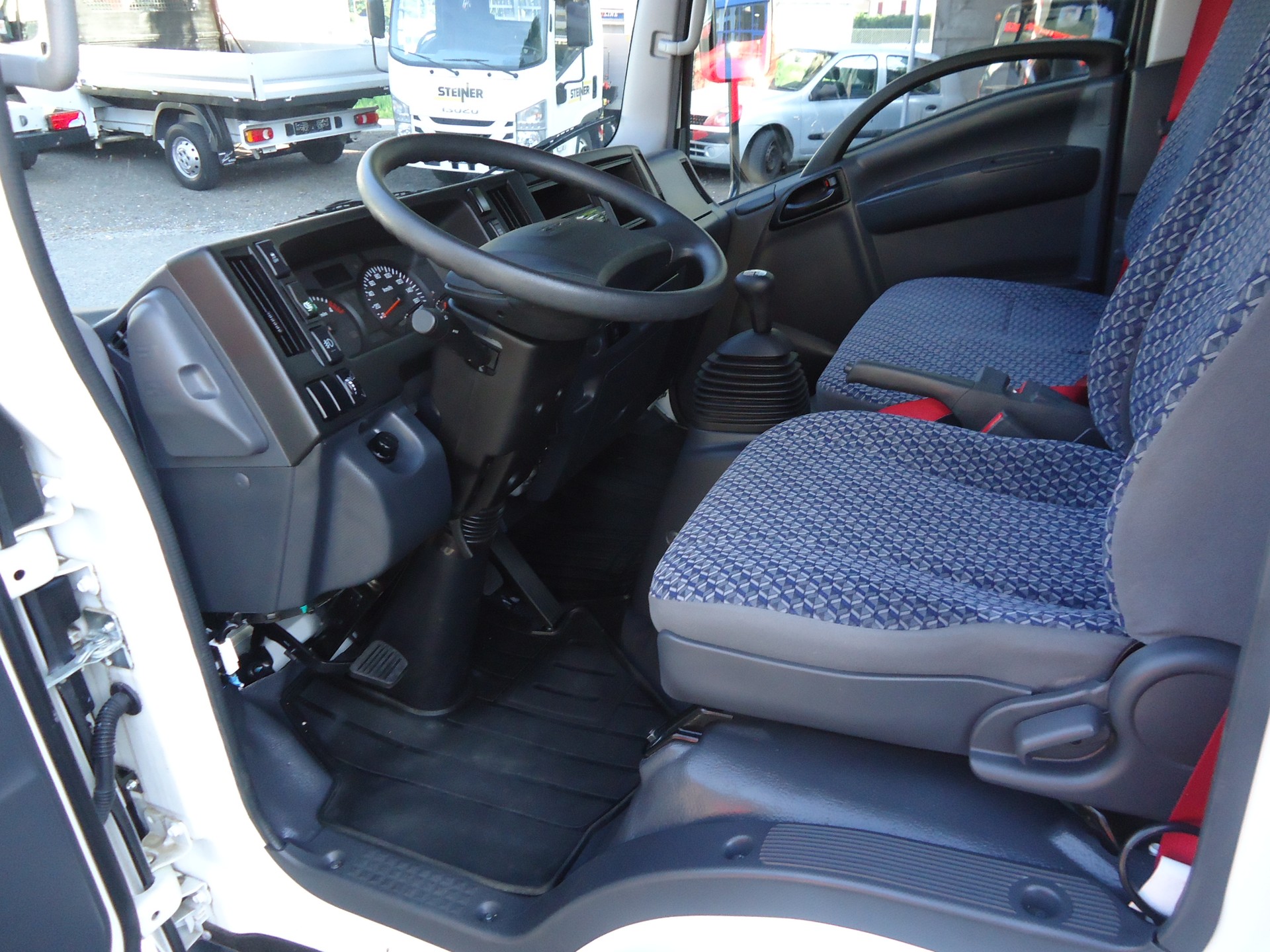 ISUZU M27 - Ponte Ribaltabile 3 Lati in Alluminio con Sopra Sponde + Gancio Traino KG. 3500-image-7