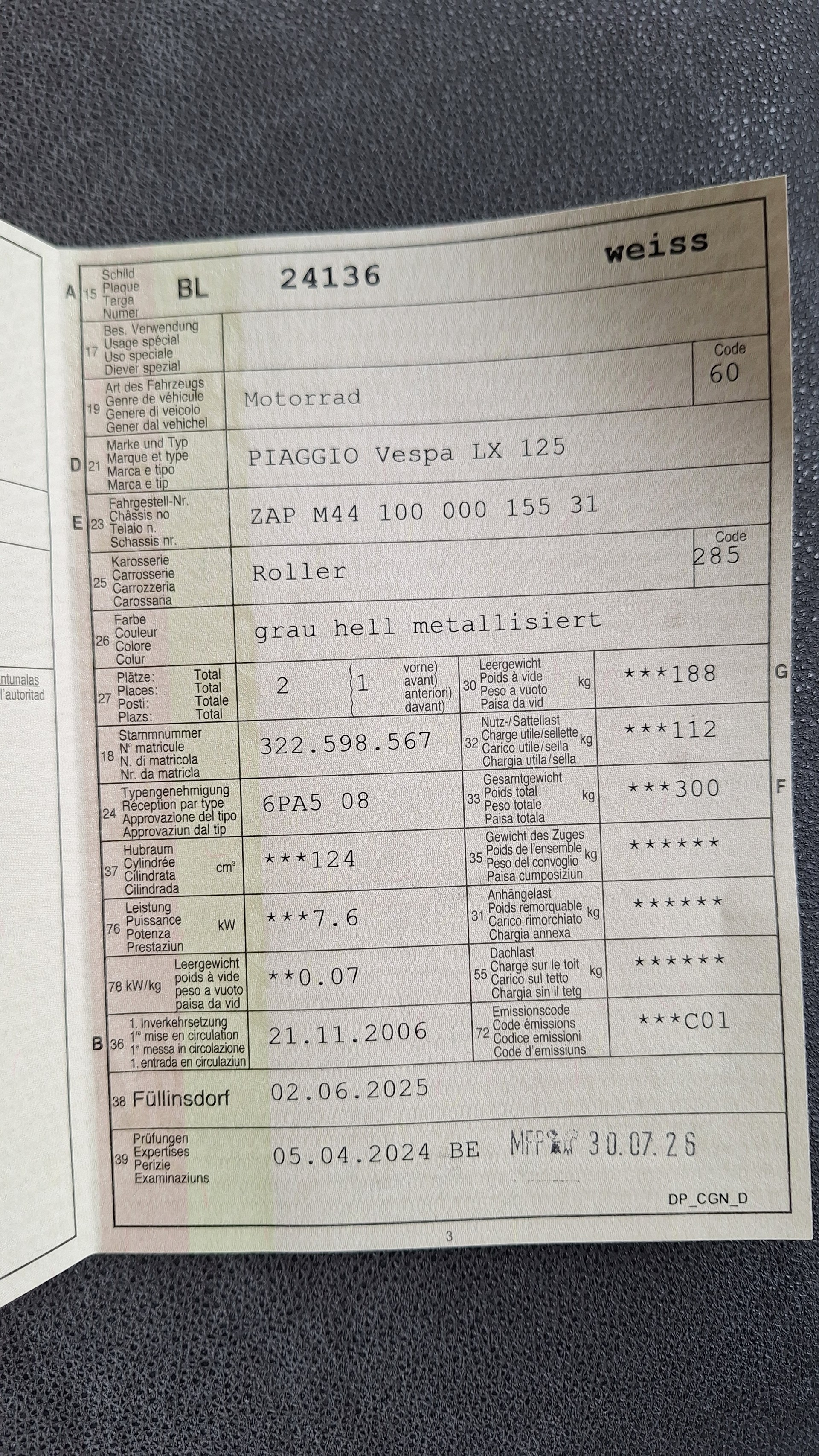 PIAGGIO Vespa 125 LX4-image-8