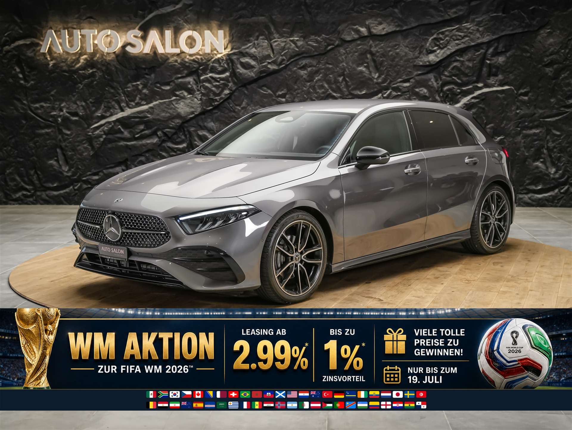 MERCEDES-BENZ A 200 Night Star AMG Line *Werksgarantie*Abstandsregler*