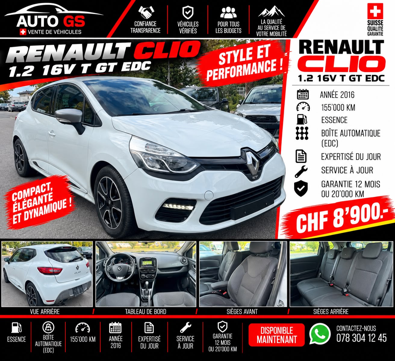 RENAULT Clio 1.2 16V T Limited GT