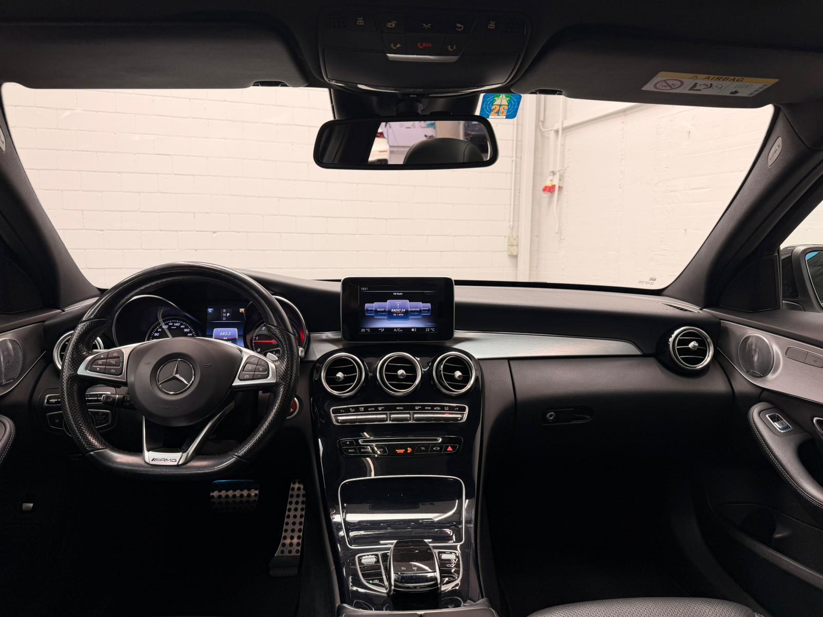 MERCEDES-BENZ C 250 AMG Line 4Matic 9G-Tronic (C63s AMG Bodykit) White Black Performance H&R Federn CH-Fahrzeug & Gratisservice-image-11