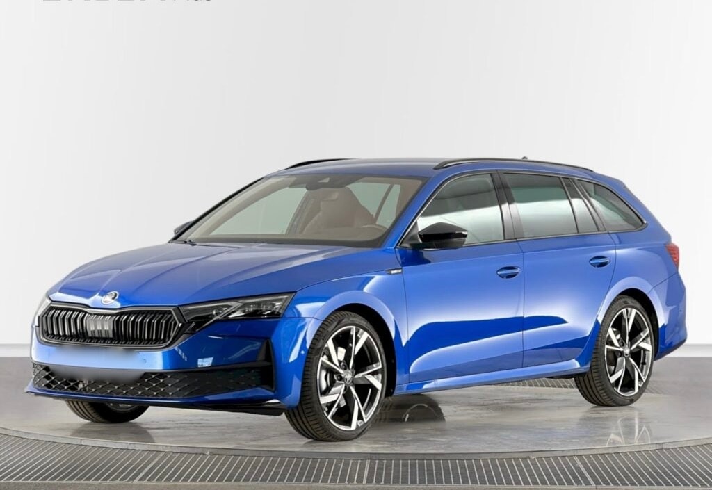 SKODA Octavia Combi 1.5 TSI mHEV DSG SportLine 150PS *FACELIFT *ELEKTR. AHK *RACE BLUE *BLACK PACKAGE *5 Jahre WERKS-GARANTIE!