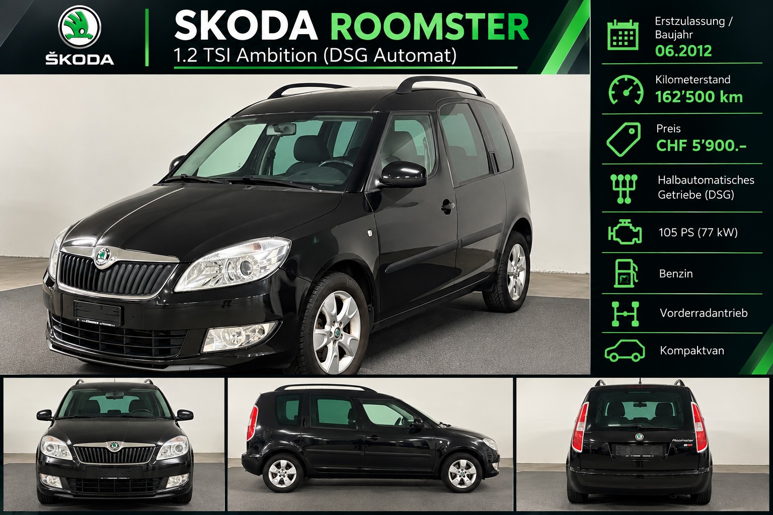 SKODA Roomster 1.2 TSI Ambition (DSG Automat) Frisch ab MFK