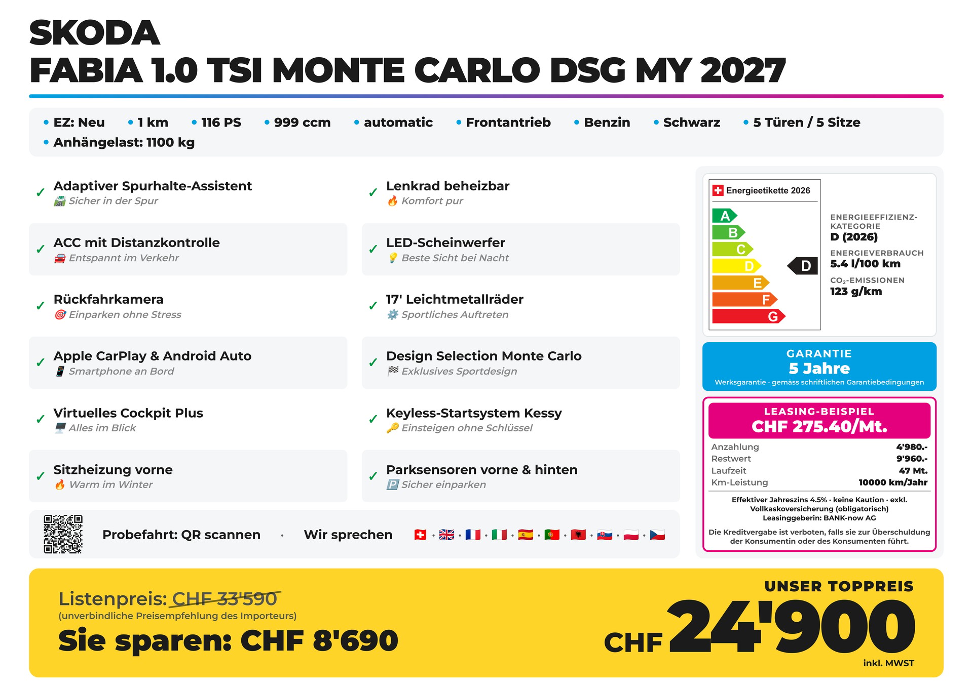 SKODA Fabia 1.0 TSI Monte Carlo DSG MY 2027-showroom-element-1