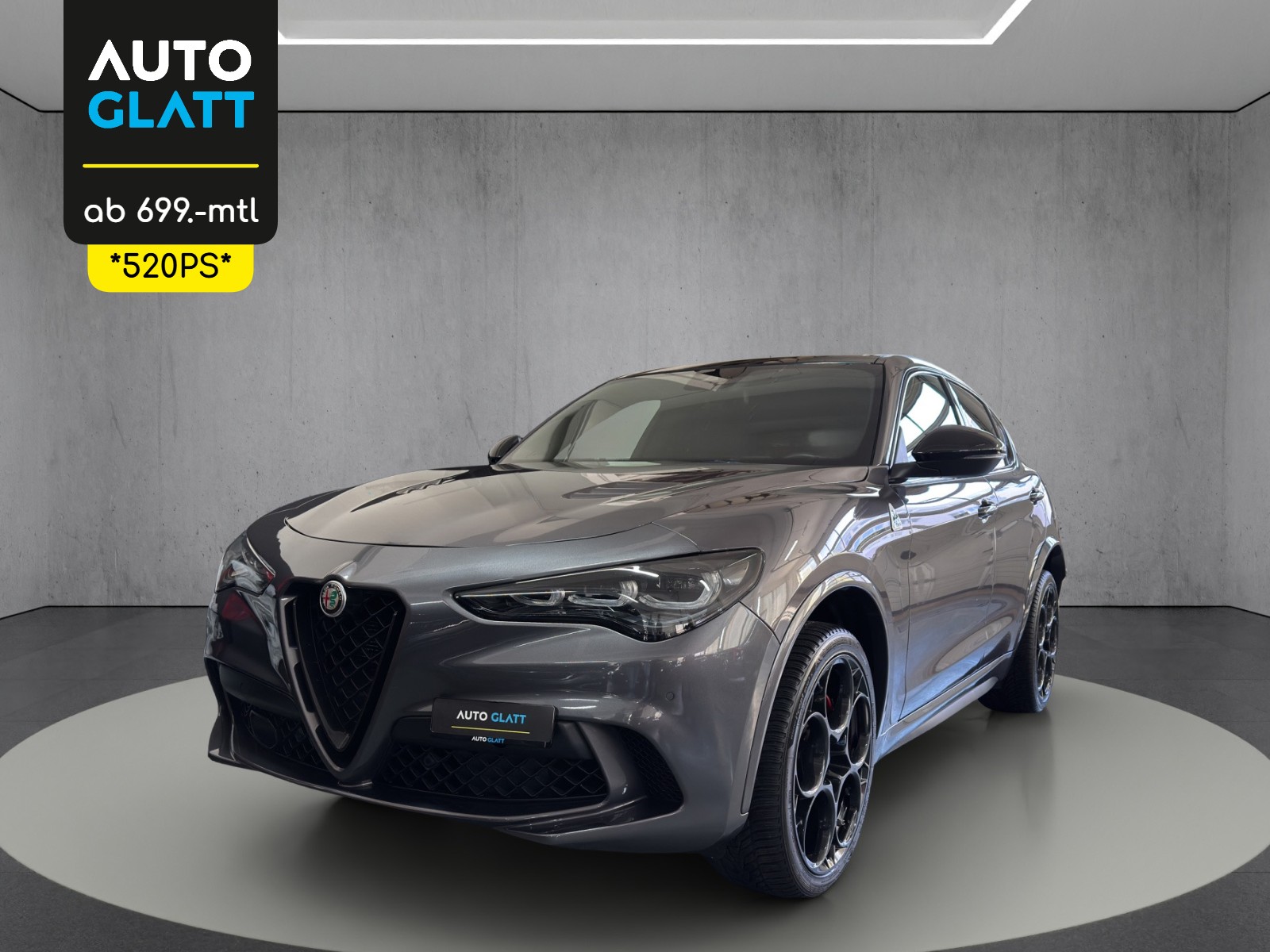 ALFA ROMEO Stelvio 2.9 V6 Quadrifoglio Pack Sky Q4 AT8 "Panodach-ADAS Plus-21"Alufelgen"