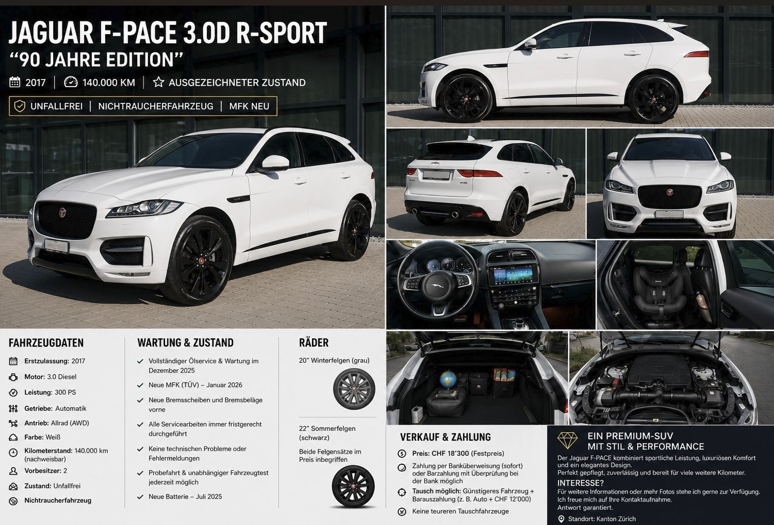 JAGUAR 3.0 V6 D 90YRS Celebration Edition AWD