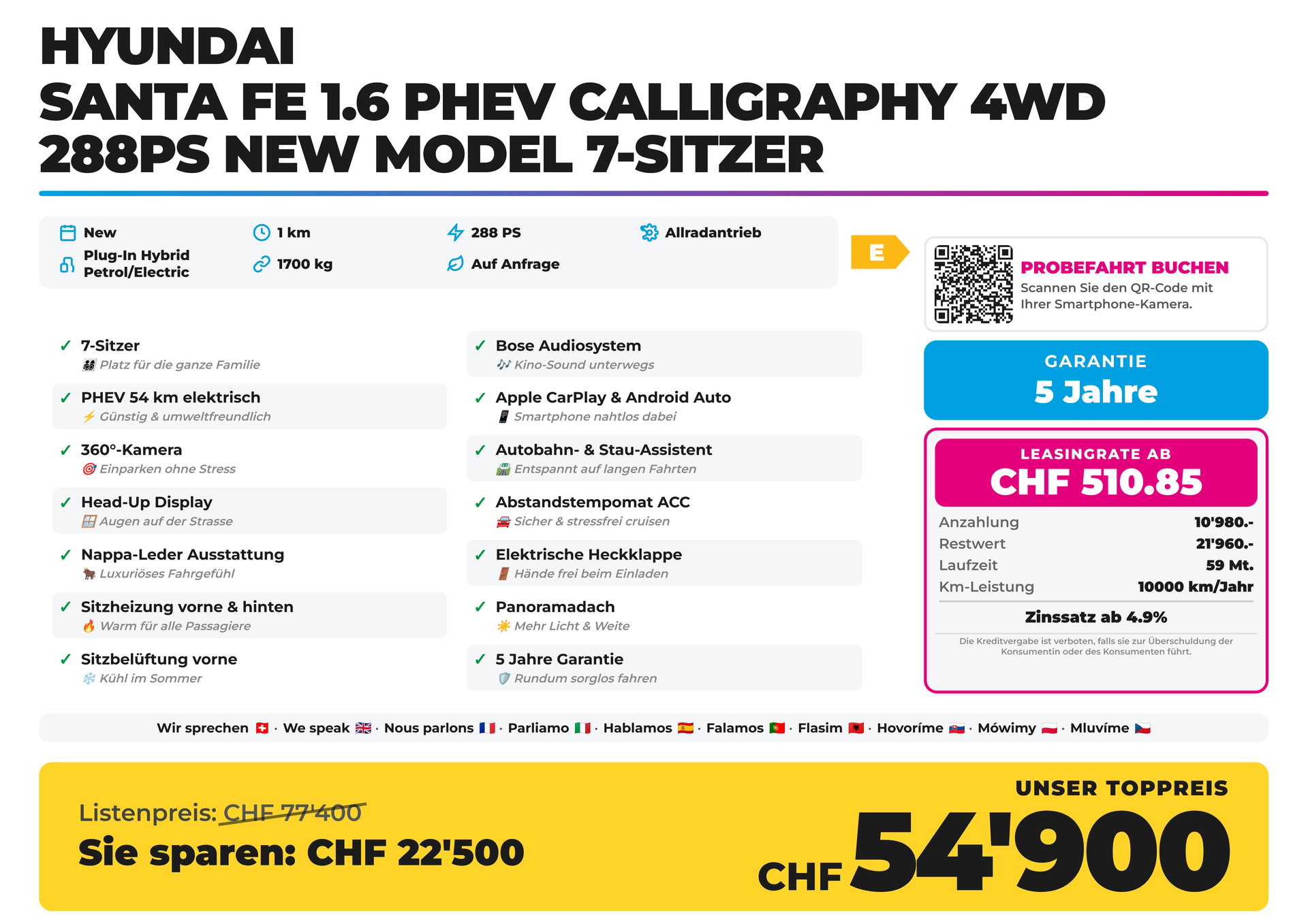 HYUNDAI Santa Fe 1.6 PHEV Calligraphy 4WD 288PS NEW MODEL 7-Sitzer-showroom-element-1