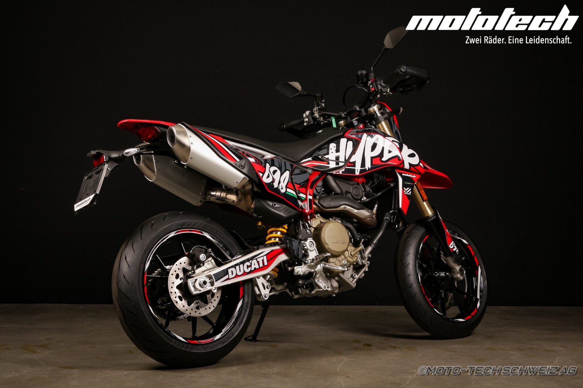 DUCATI Hypermotard 698 Mono (35kW) SPEZIALDEKOR / 4 JAHRE GARANTIE-image-2