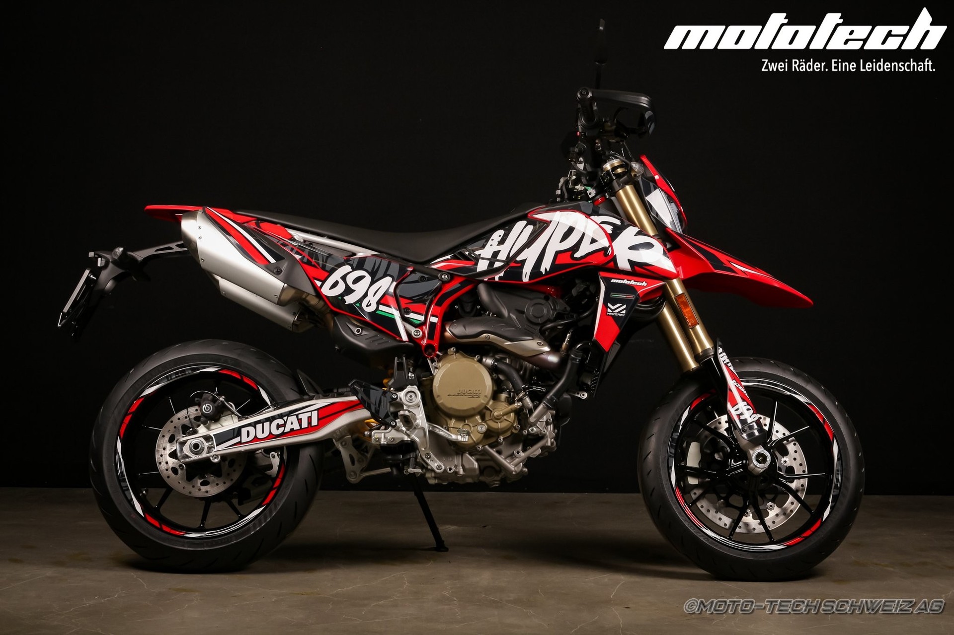 DUCATI Hypermotard 698 Mono (35kW) SPEZIALDEKOR / 4 JAHRE GARANTIE-image-1