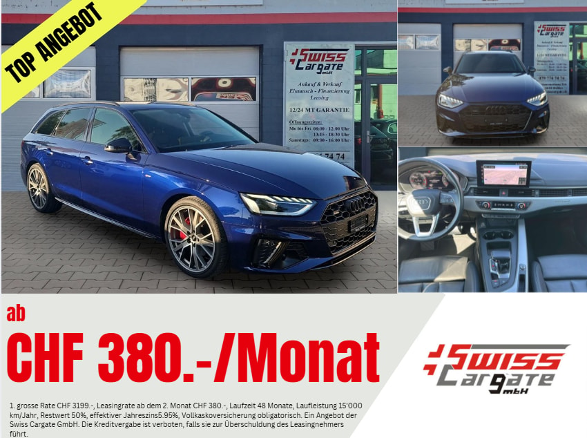 AUDI A4 Avant 40 TDI S line Attraction quattro S-tronic mit AHK Vorbereitung & 5J Werksgarantie oder bis 100000km