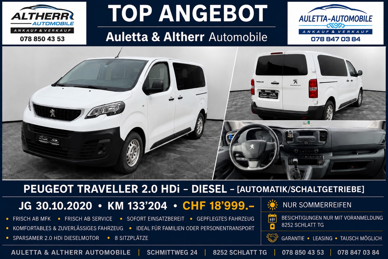 PEUGEOT Traveller 2.0 BlueHDi Allure Standard