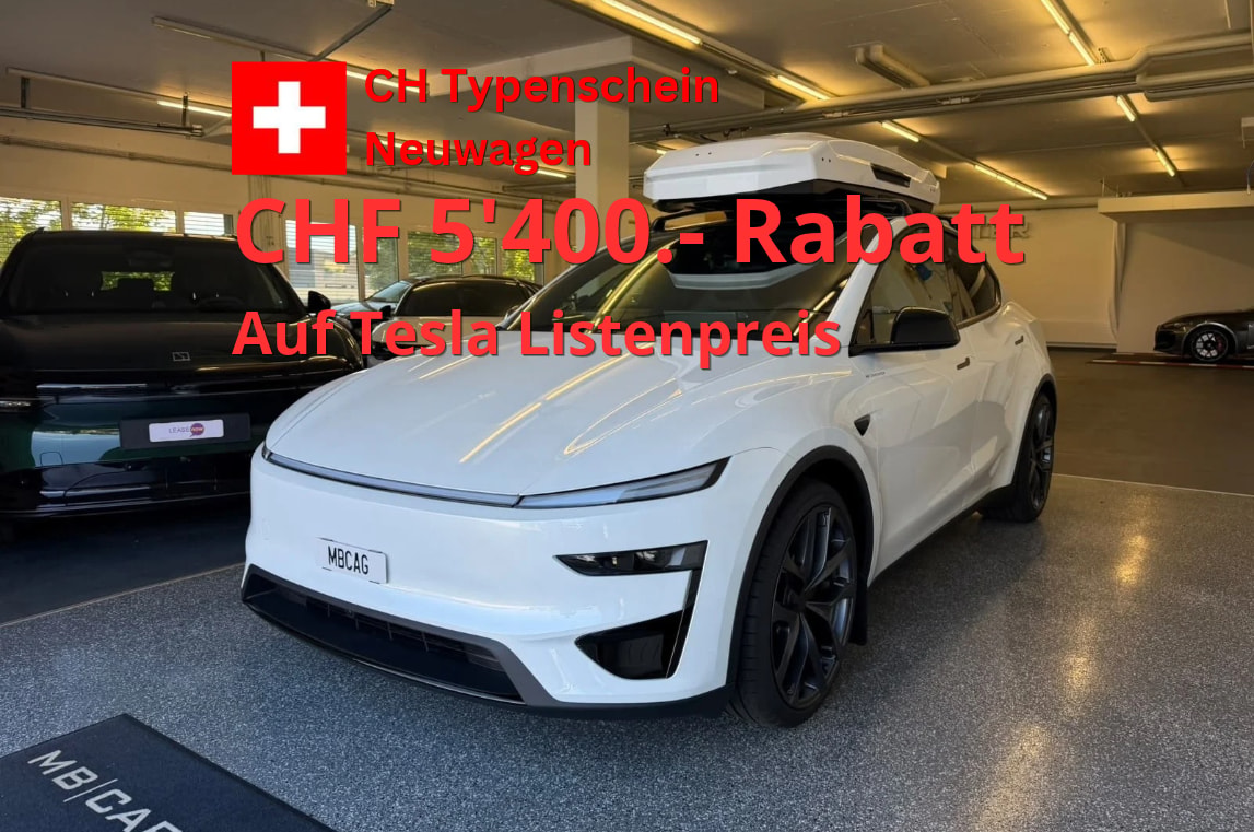 TESLA Model Y Performance AWD 626PS, Neuwagen, CH Typenschein, Dachbox