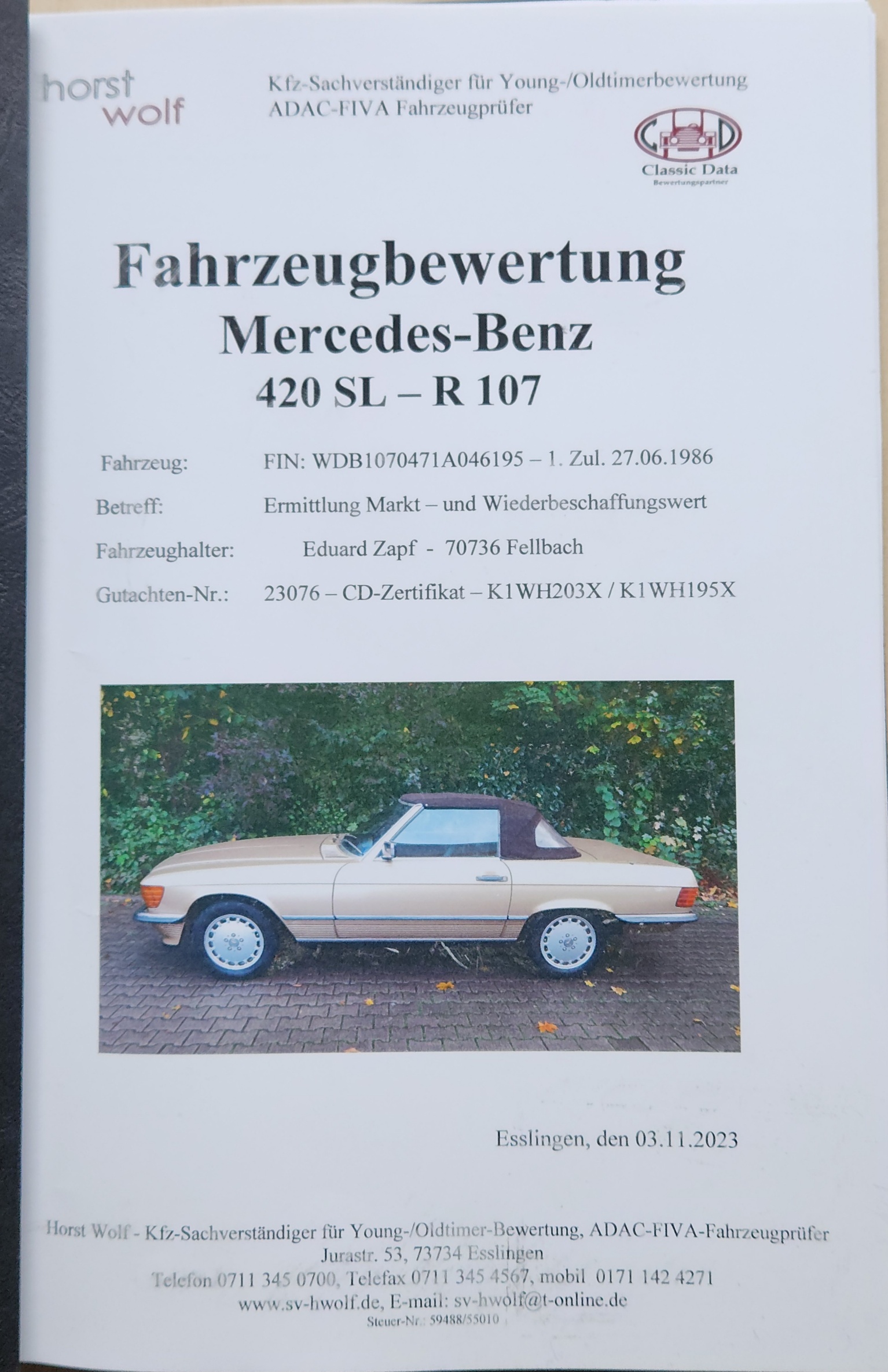 MERCEDES-BENZ 420 SL Automatic Adria Cabrio mit Hardtop-image-11