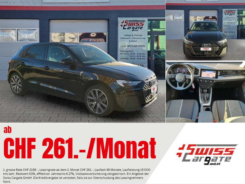 AUDI A1 Sportback 30 TFSI advanced S-tronic mit 5J Werksgarantie oder bis 100000km