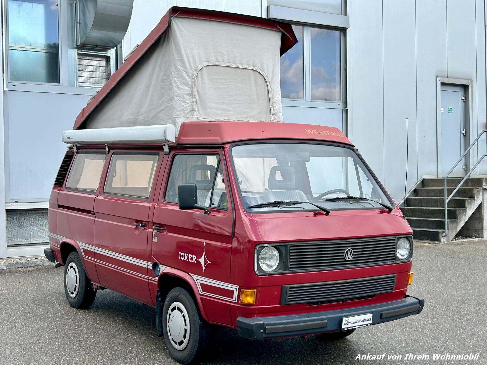 VW T3 WESTFALIA JOKER AUFSTELLDACH CAMPER 1,9 KAT. WBX 5G. MECH.