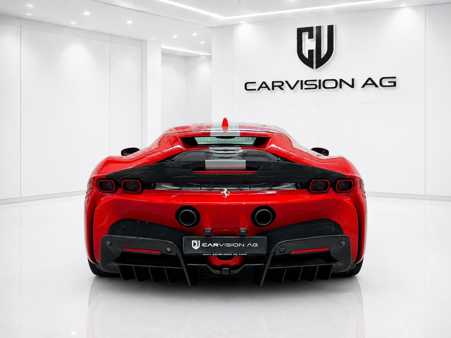 FERRARI SF90 Stradale * Assetto Fiorano * Full Carbon Interieur & Exterieur * CH-Fahrzeug * Colore Rosso F1 *-image-6