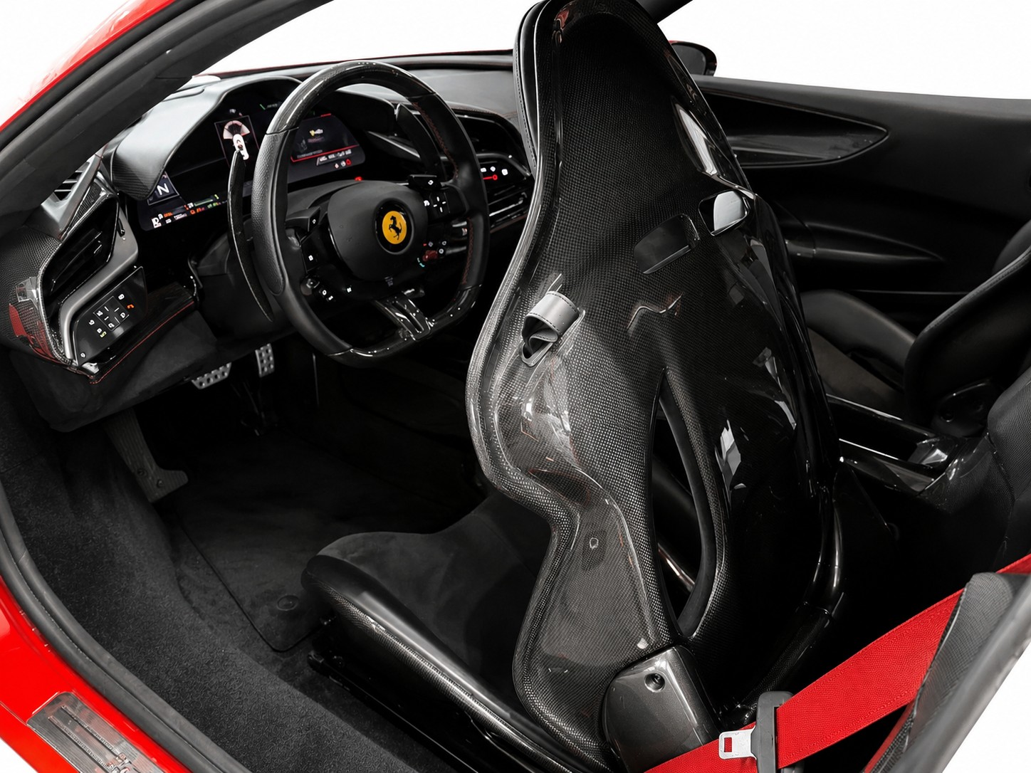 FERRARI SF90 Stradale * Assetto Fiorano * Full Carbon Interieur & Exterieur * CH-Fahrzeug * Colore Rosso F1 *-image-11