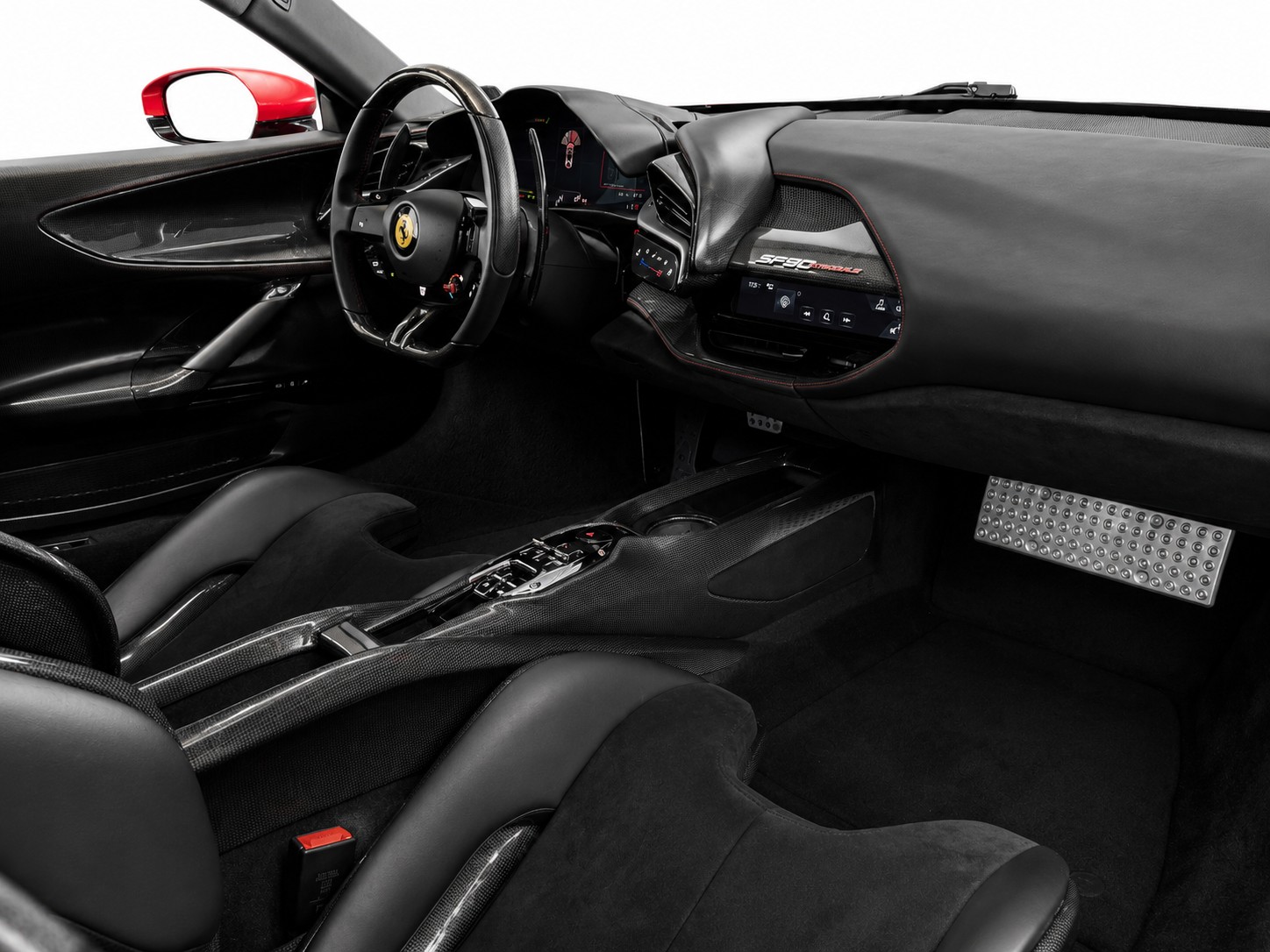 FERRARI SF90 Stradale * Assetto Fiorano * Full Carbon Interieur & Exterieur * CH-Fahrzeug * Colore Rosso F1 *-image-12