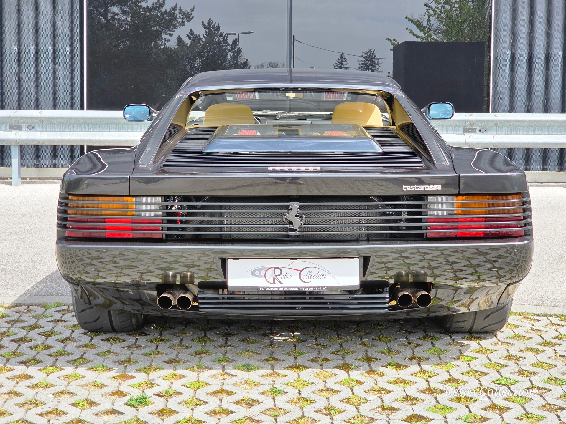FERRARI Testarossa - voiture CH - superbe état - rare combinaison couleurs - distribution neuve - expertisée vétéran 12.24.-image-7