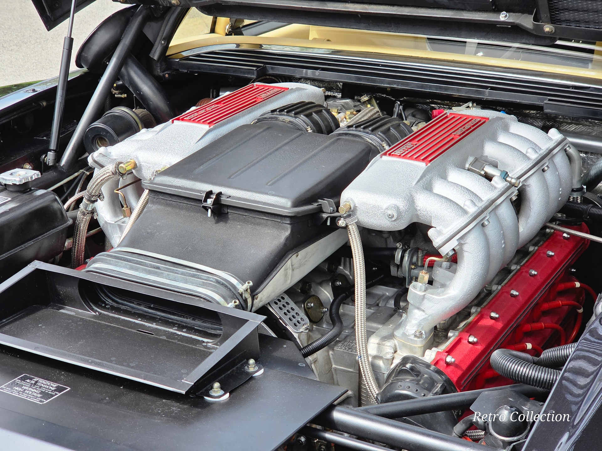 FERRARI Testarossa - voiture CH - superbe état - rare combinaison couleurs - distribution neuve - expertisée vétéran 12.24.-image-15