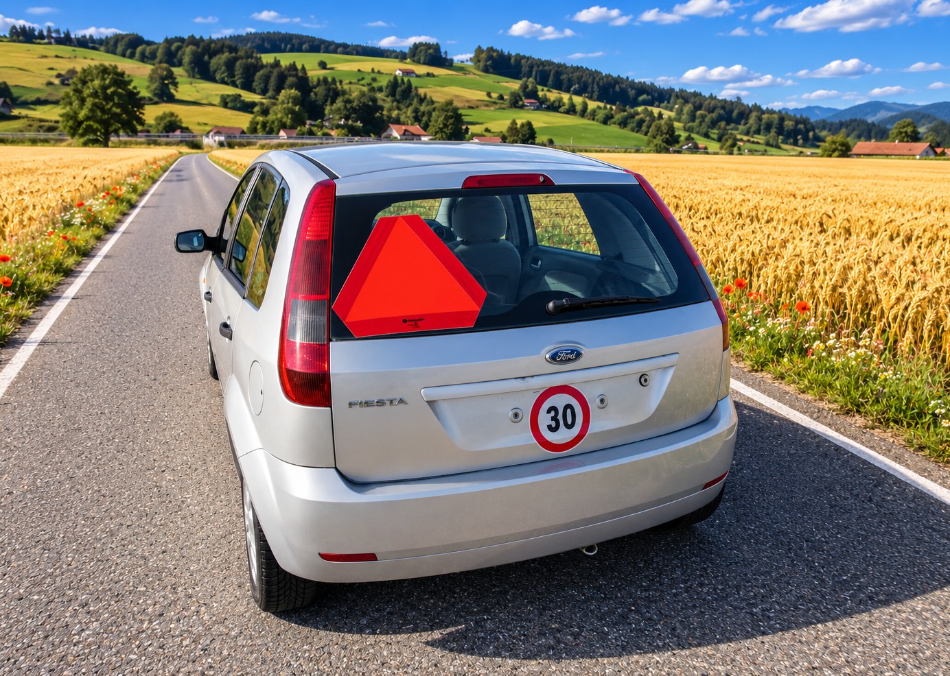 FORD Fiesta 1.4 limitée 30km/h Vert-image-1
