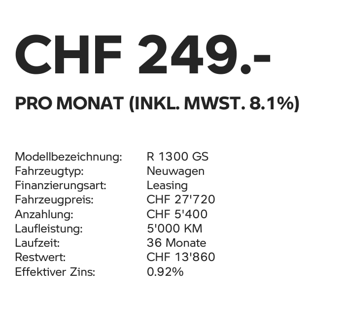 BMW R 1300 GS - mit 0.9%-Leasing ab 249.-/Monat möglich*-image-4