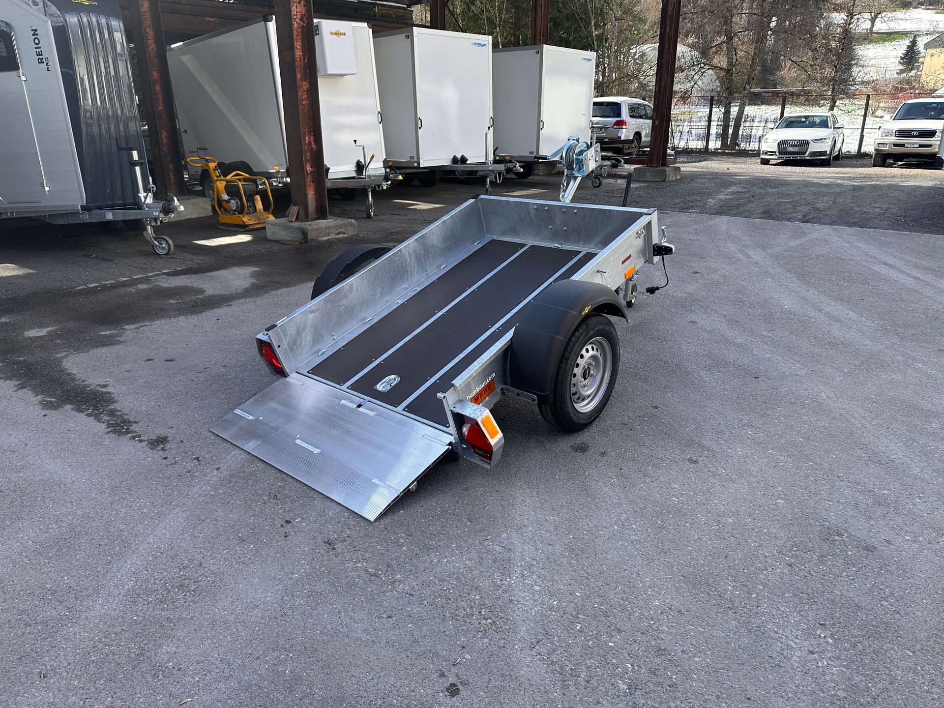 HUMBAUR HA 751612 Stahl Kippbar, Vibroplatten Anhänger-image-12