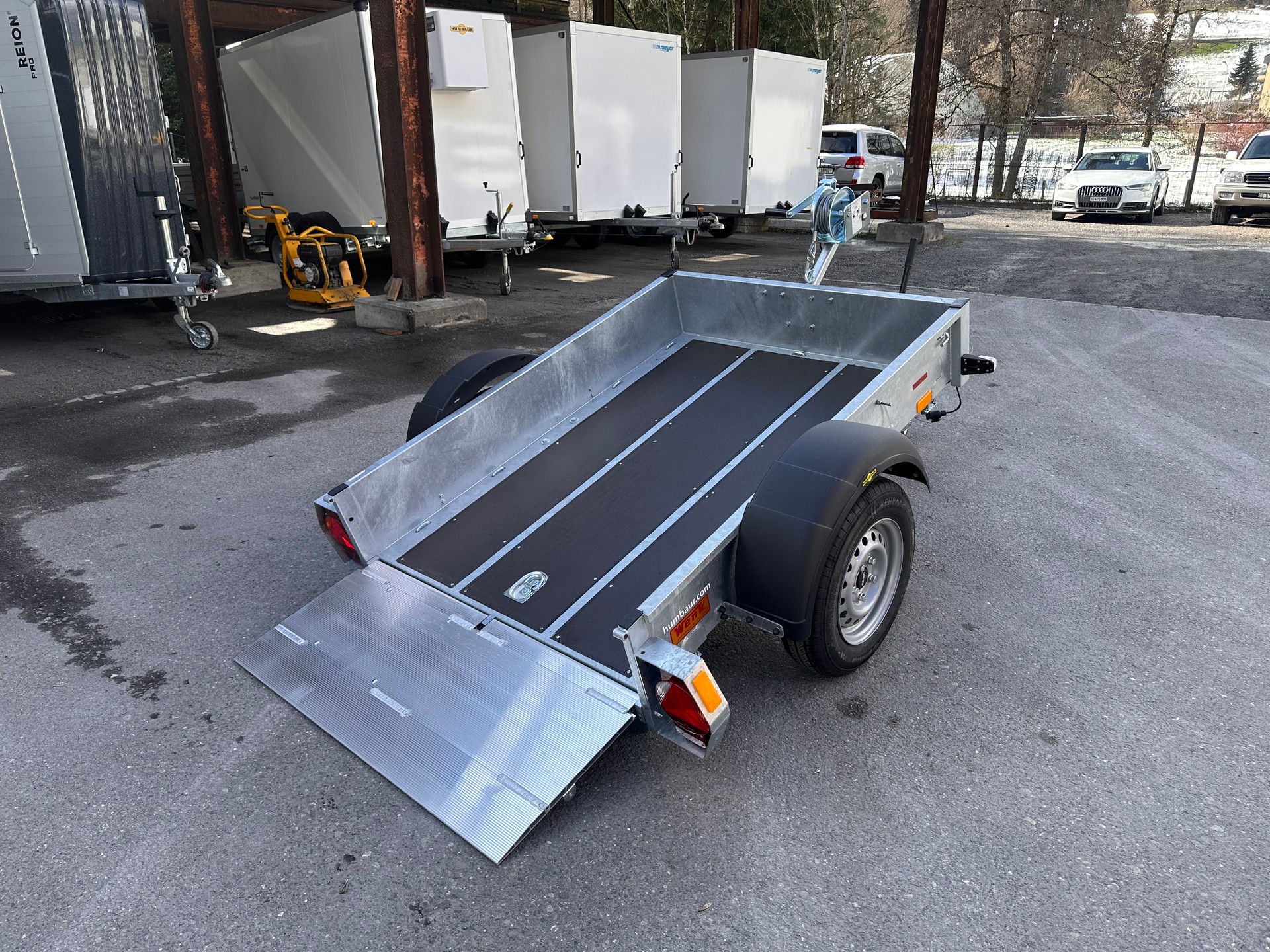 HUMBAUR HA 751612 Stahl Kippbar, Vibroplatten Anhänger-image-13