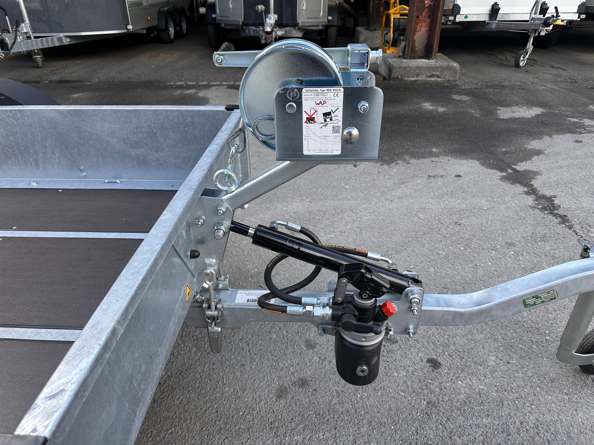 HUMBAUR HA 751612 Stahl Kippbar, Vibroplatten Anhänger-image-8