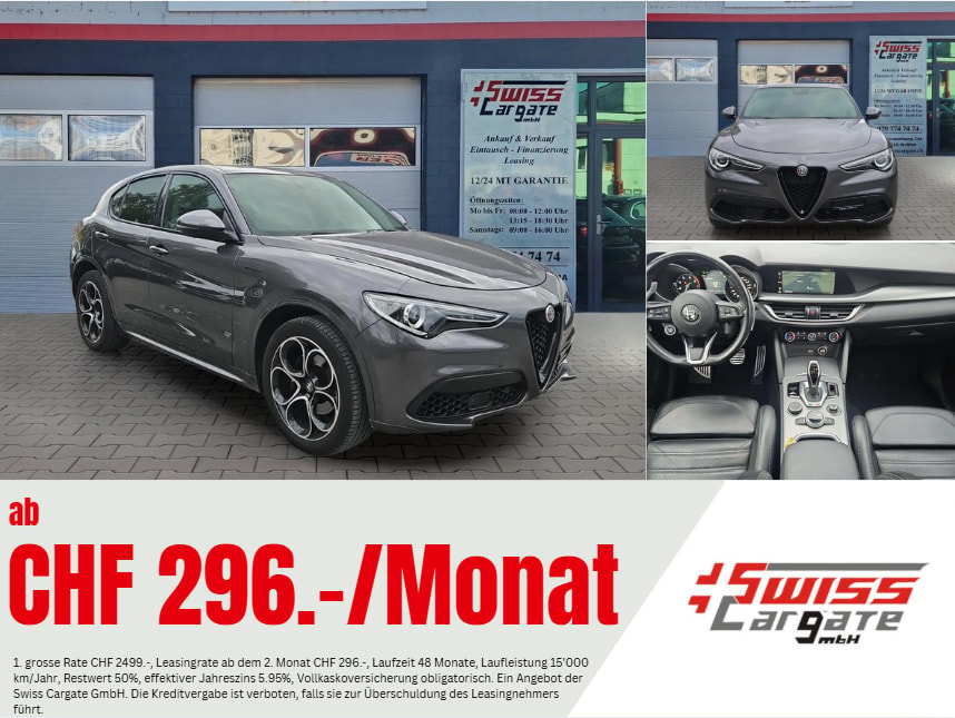 ALFA ROMEO Stelvio 2.0 Veloce Q4 Automatic 280PS mit Panoramadach