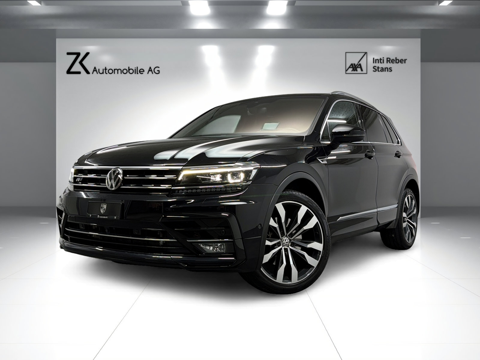 VW Tiguan 2.0TSI High. R-Line 230PS Deep Black 4Motion DSG / 360° Cam / Head-Up-Display / Keyless / Dynamiklenkung / 20J Suzuka /-image-0
