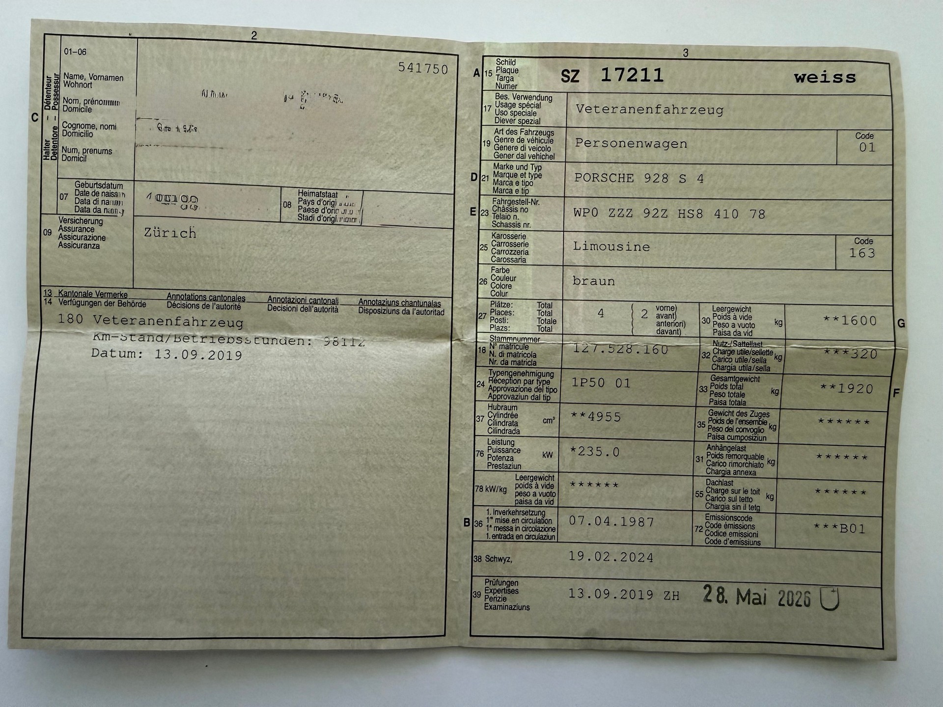 PORSCHE 928 S4 Veteranenfahrzeug (letzte MFK 28.05.2026)-image-17