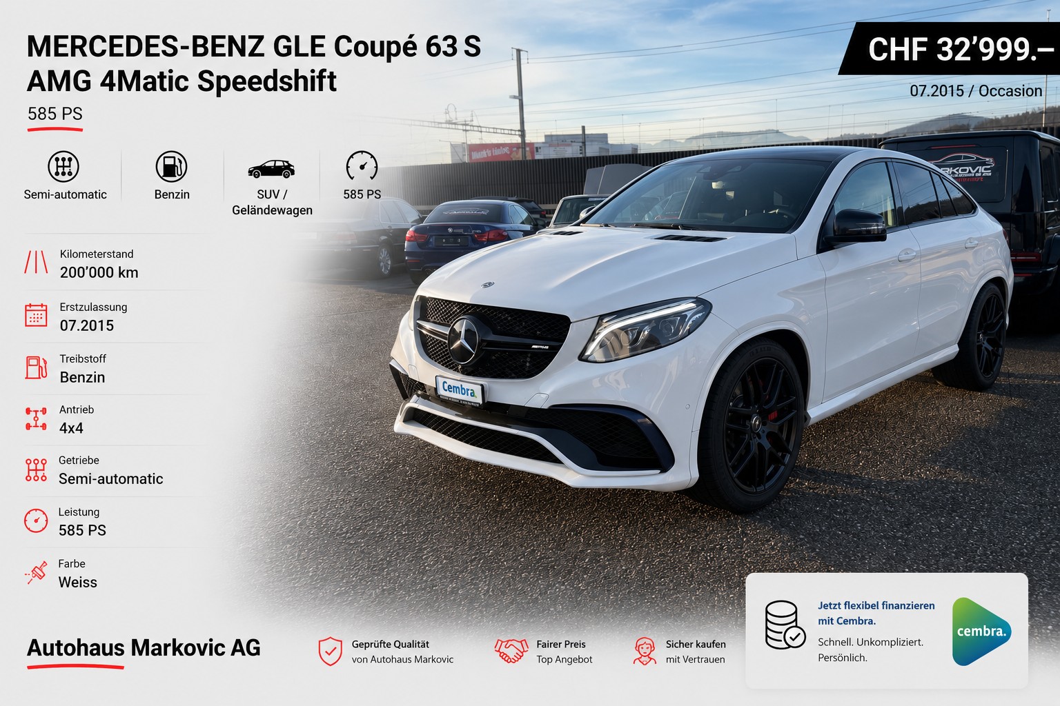 MERCEDES-BENZ GLE Coupé 63 S AMG 4Matic Speedshift