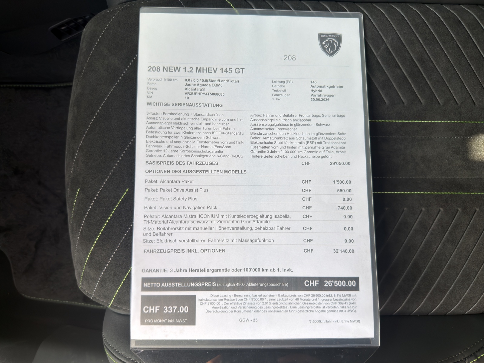 PEUGEOT 208 NEW 1.2 MHEV 145 GT-image-11