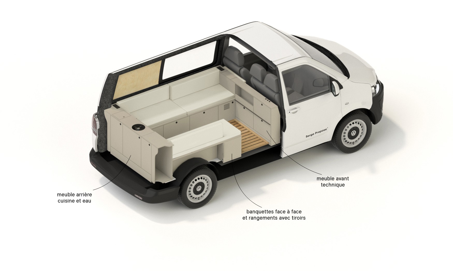 VW T6 Camper Transporter, kurzer Radstand, professioneller Ausbau-image-6