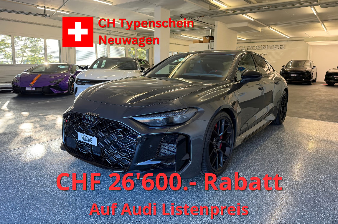 AUDI RS 5 Limousine, CH Typenschein, V-Max Anhebung, Tech pro Paket, Head up Display, OLED