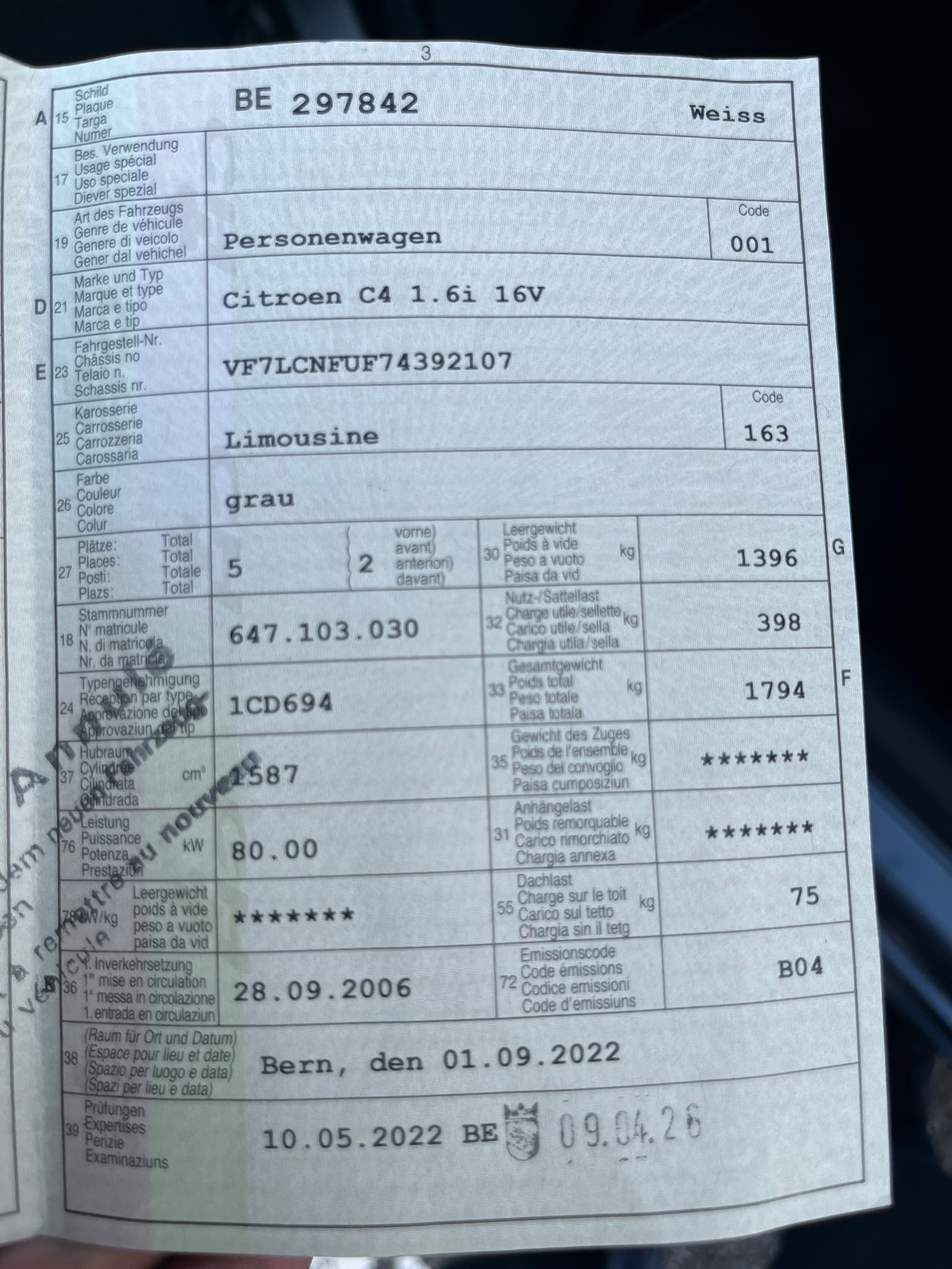 CITROEN C4 Berline 1.6i 16V SX-image-12