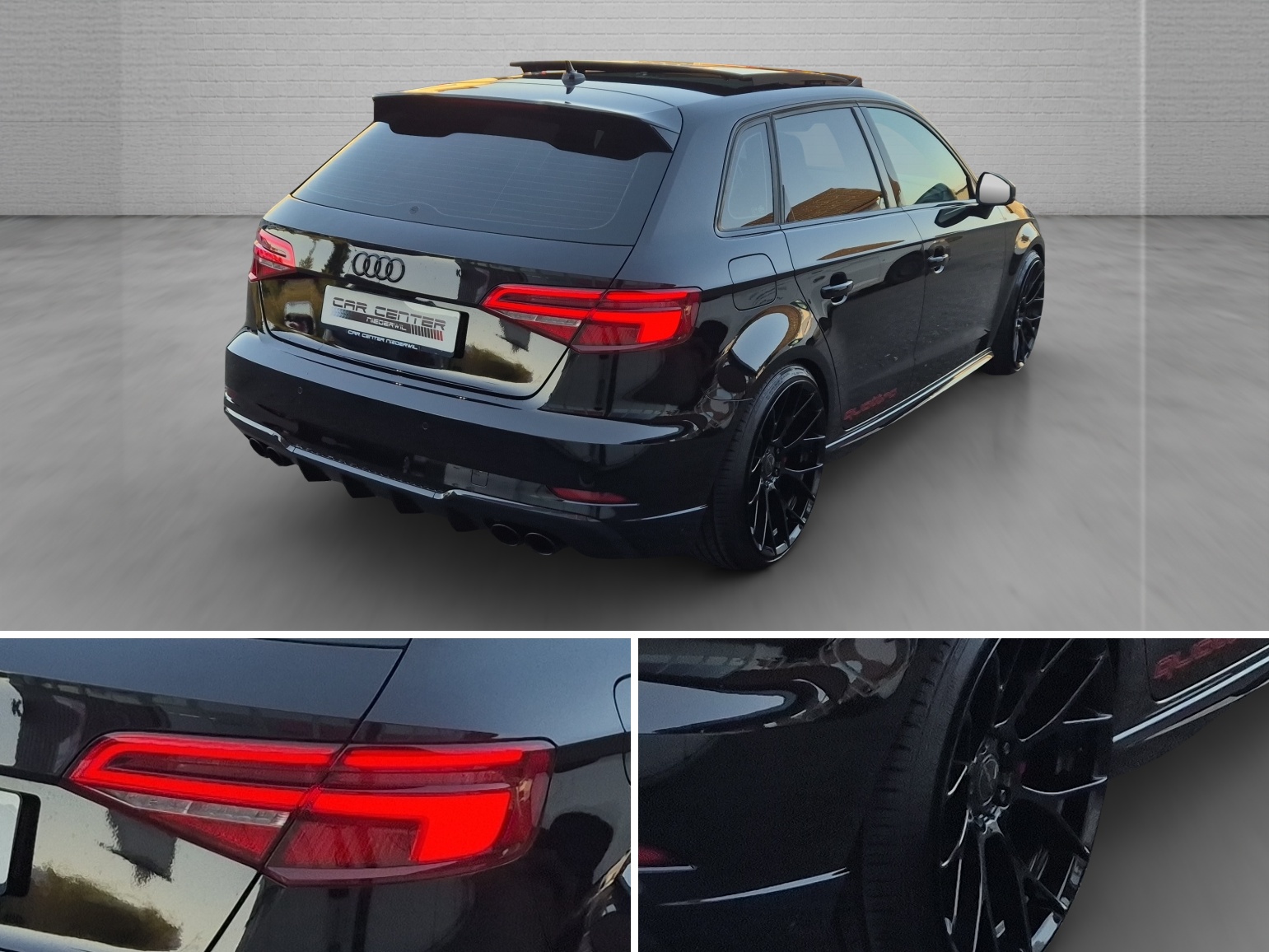 AUDI S3 Sportback 2.0 TFSI quattro S-tronic, OHNE OPF, RS-LOOK, FULL BLACK-image-9