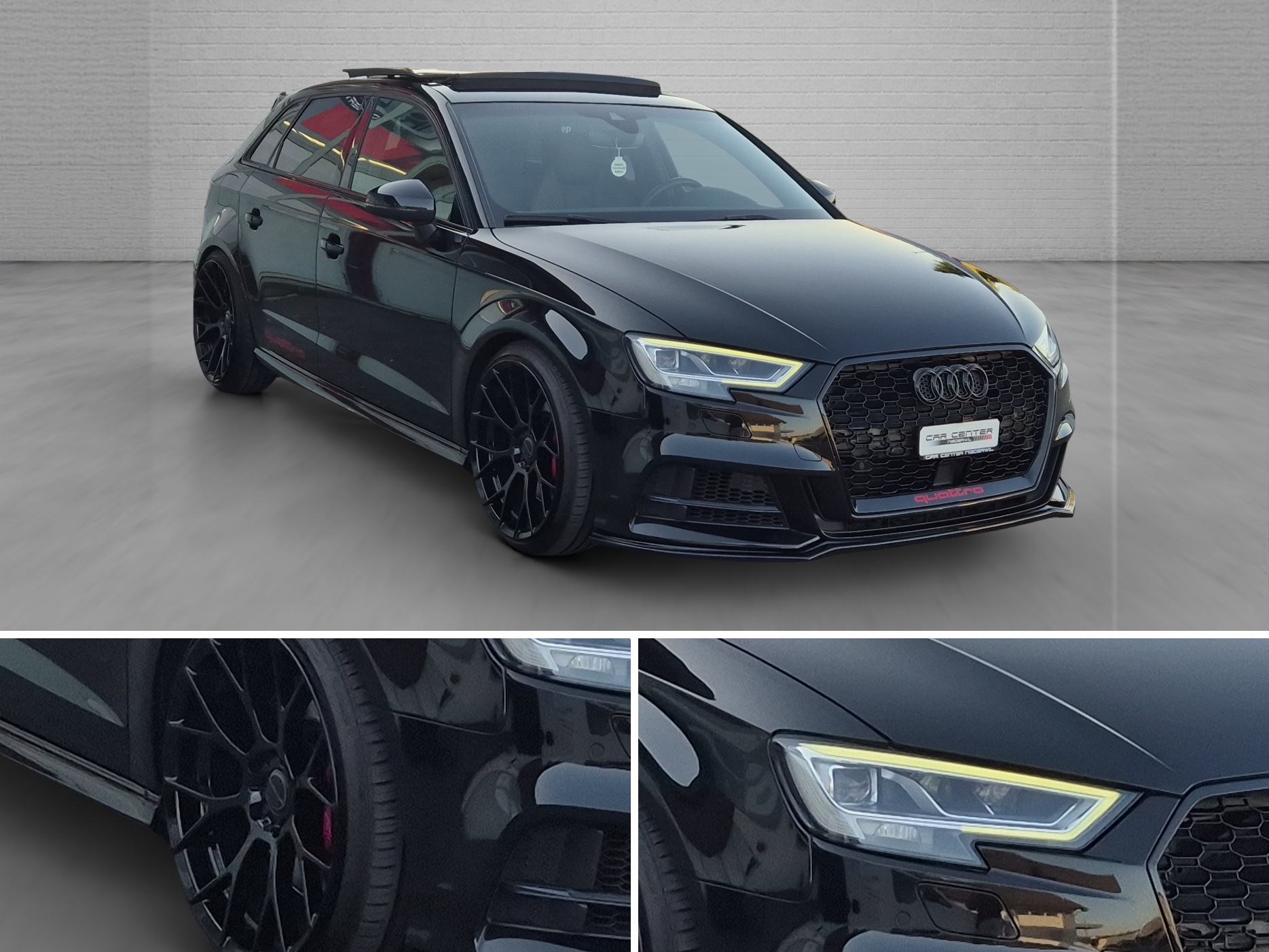 AUDI S3 Sportback 2.0 TFSI quattro S-tronic, OHNE OPF, RS-LOOK, FULL BLACK-image-4